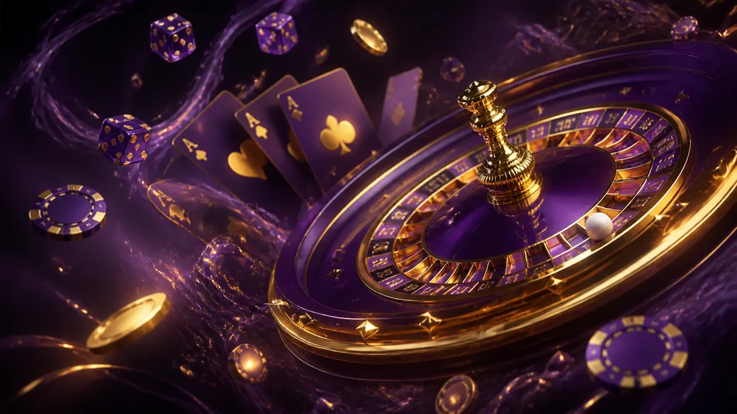 A luxurious Maximalbet casino banner in a glossy 3D render, showcasing floating poker chips and cards with elegant reflection